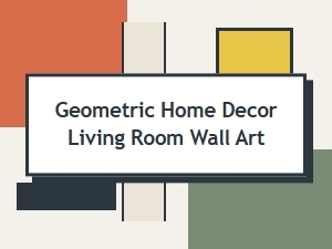 Geometric Wall Art for Living Room Home Decor