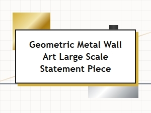 Large Scale Geometric Metal Wall Art | Bold Statement Piece for Any Room